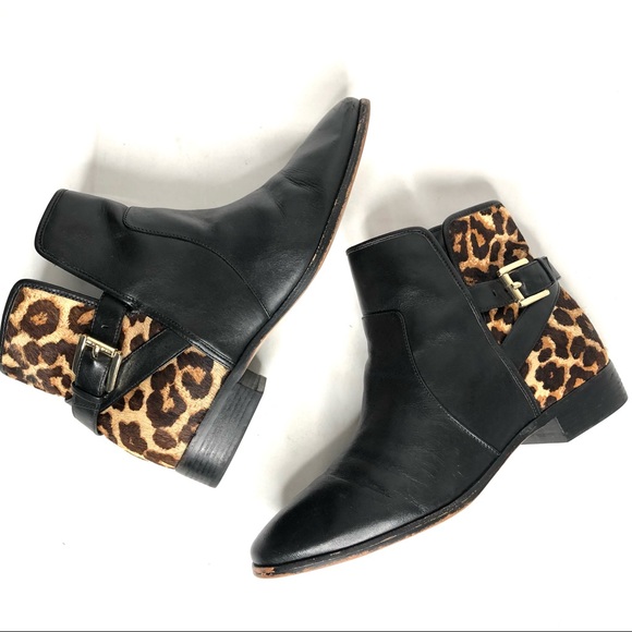 Michael Kors Shoes - Women’s Michael Kors Leather and Hair Calf Upper Sz 9.5 Booties